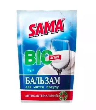 Sama бальзам д/миття посуду дой-пак 450г Антибактеріальний